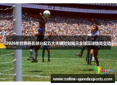 2026年世界杯名额分配五大关键时刻揭示全球足球格局变动 2026年世界杯名额分配五大关键时刻揭示全球足球格局变动